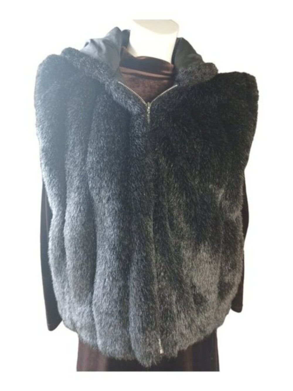 Nicole Benisti Vest Faux Fur w. Hood